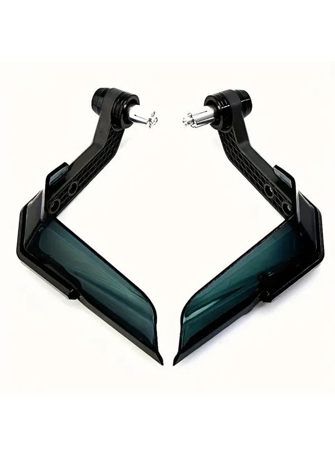 Heavy Duty Motorcycle Windshield Hand Guards Red Frame Windproof Scratch Resistant - Image 1